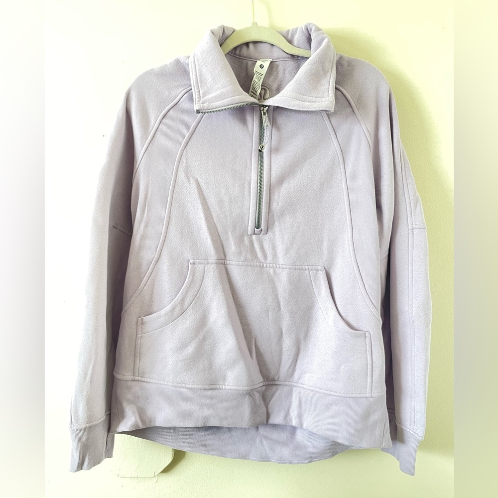 lululemon athletica Light Purple Quarter-Zip Sweater